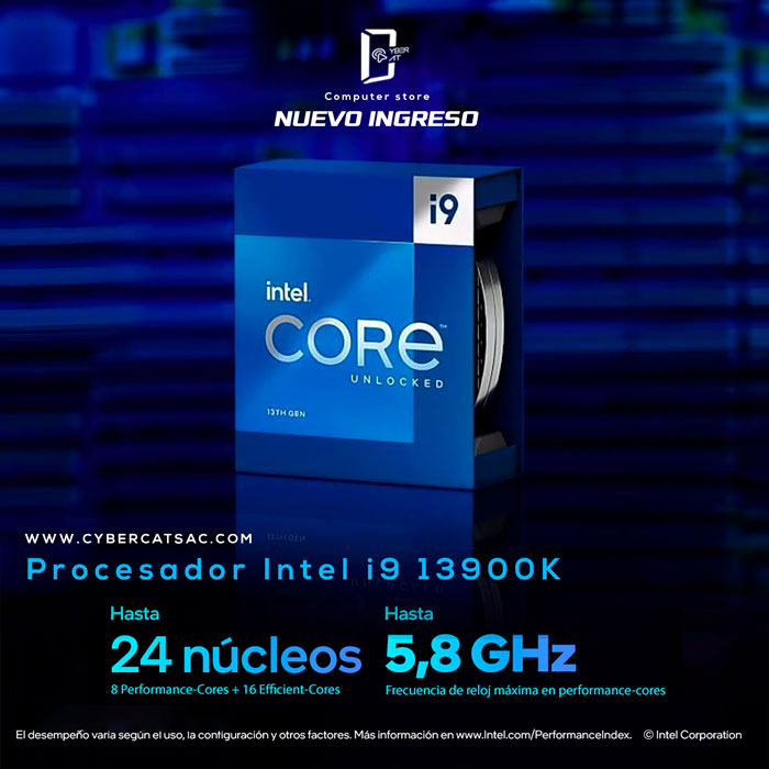 PROCESADOR INTEL CORE I9 13900K LGA1700 36MB 24-CORE